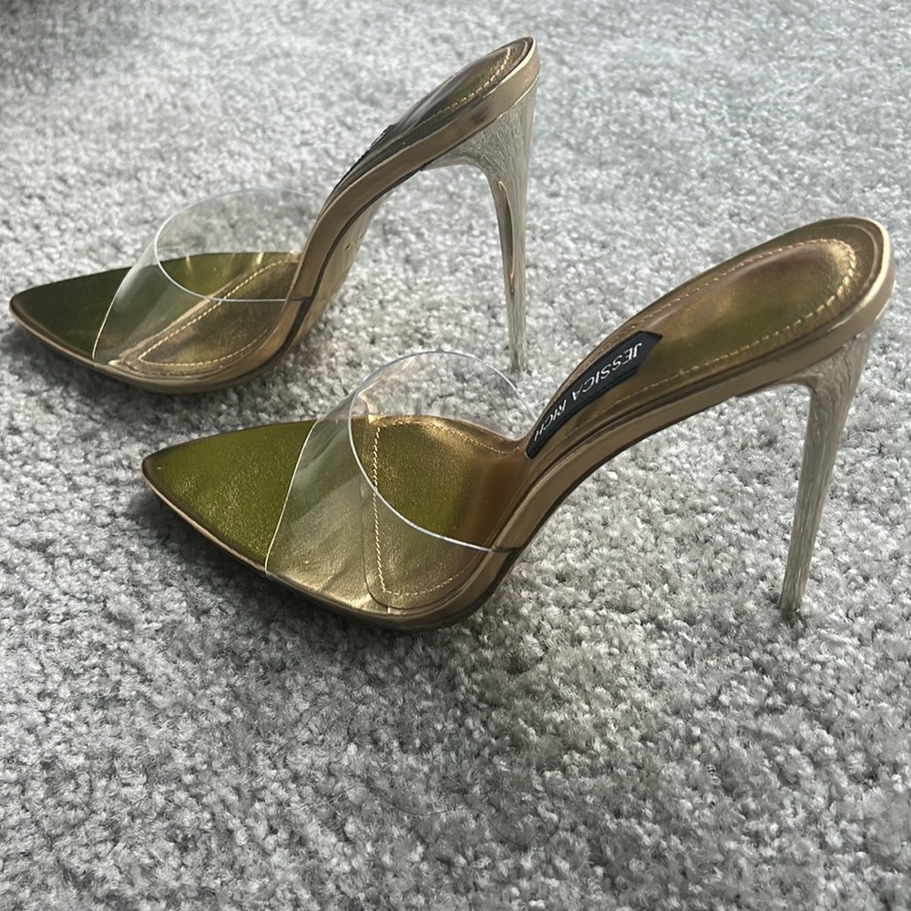 Sexy Gold Mules